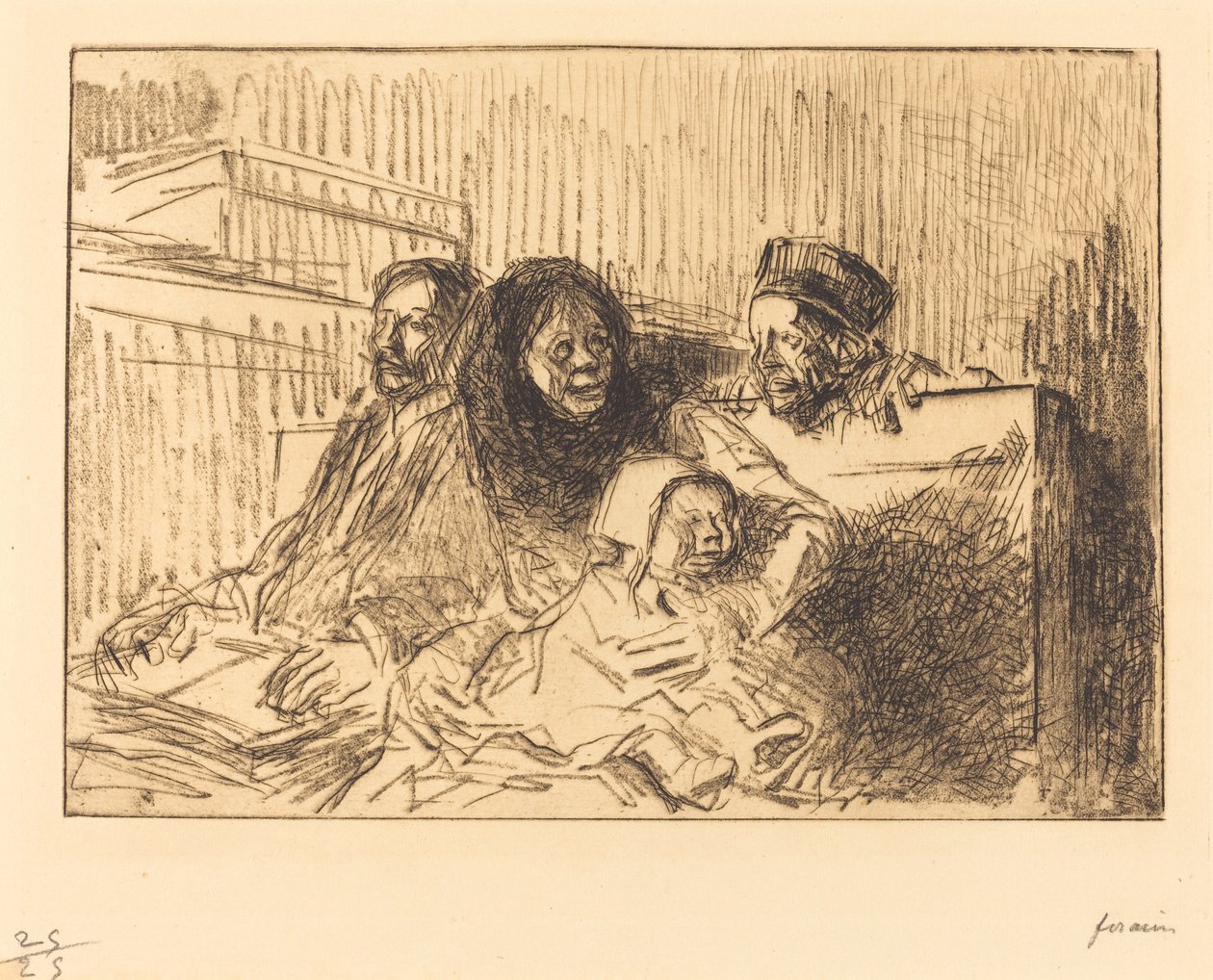 Evidence at the Hearing (second plate) by Jean Louis Forain