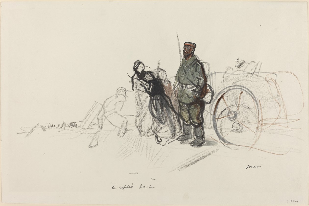 The Boche Retreat by Jean-Louis Forain