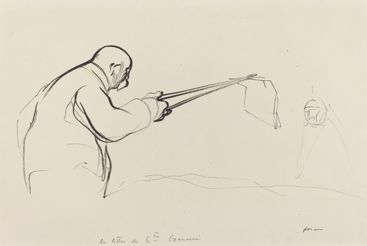M. Clemenceau. The Letter of Count Czernin by Jean Louis Forain