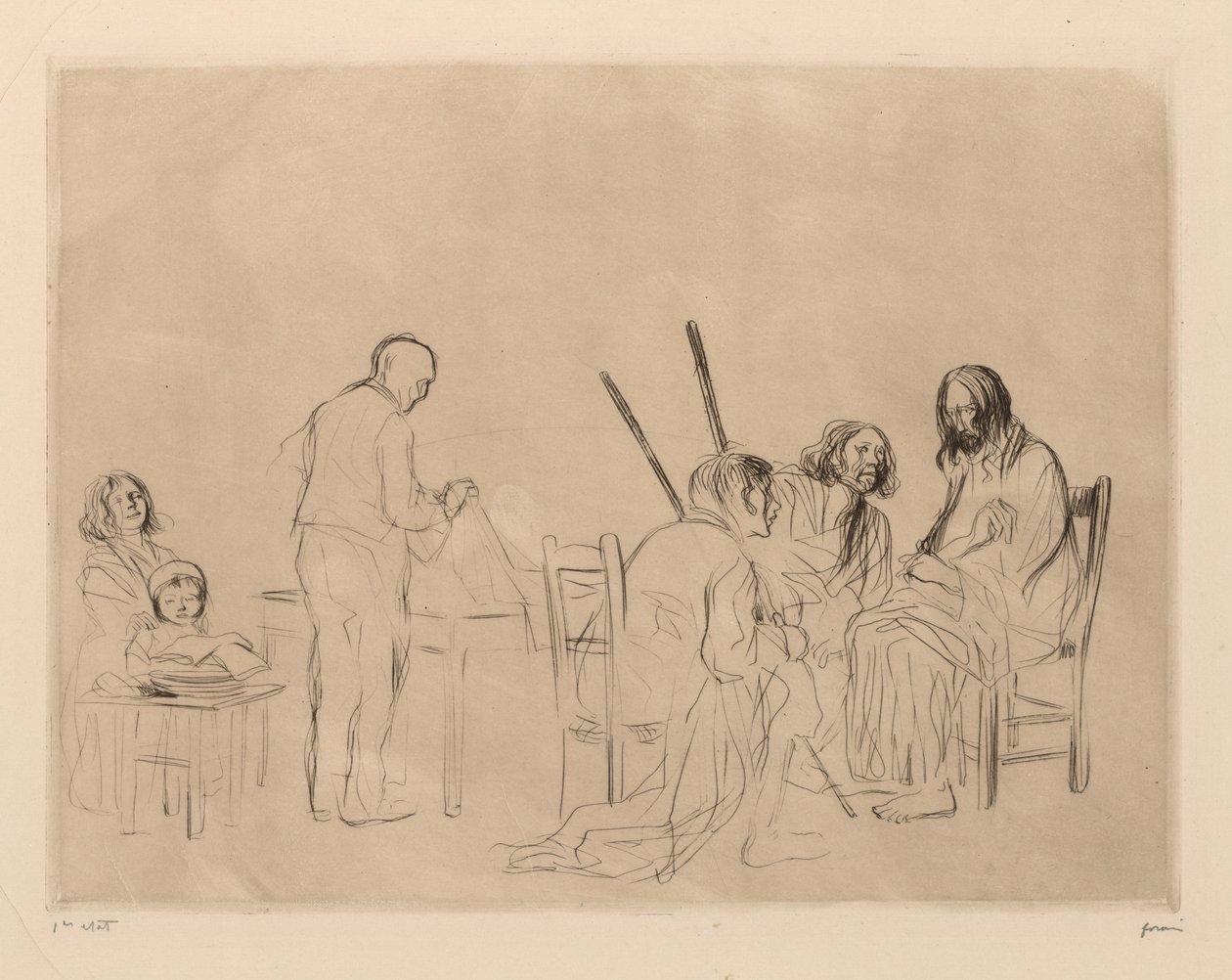 Supper at Emmaus by Jean-Louis Forain