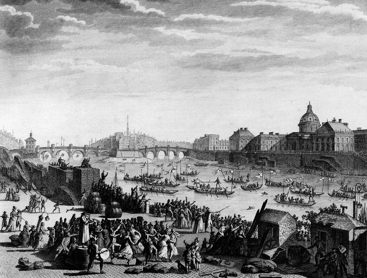 French Revolution: Festival Executed in Memory of the Federation by Jean Louis II (after) Prieur