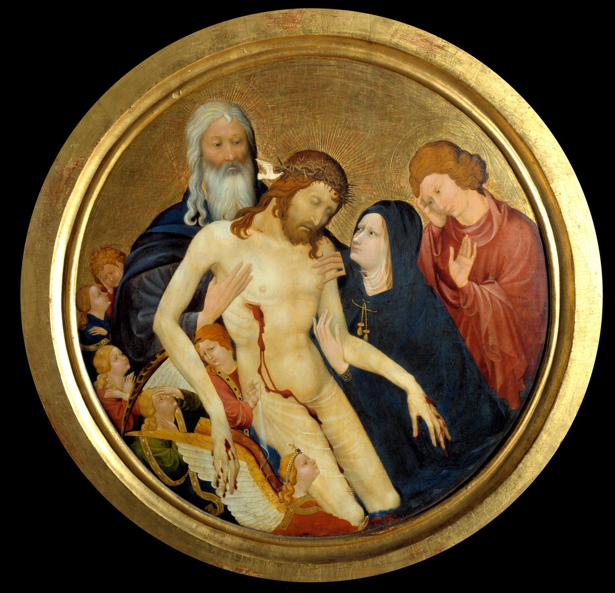 Pity of Our Lord, said the great round Pieta by Jean Malouel or Maelwael
