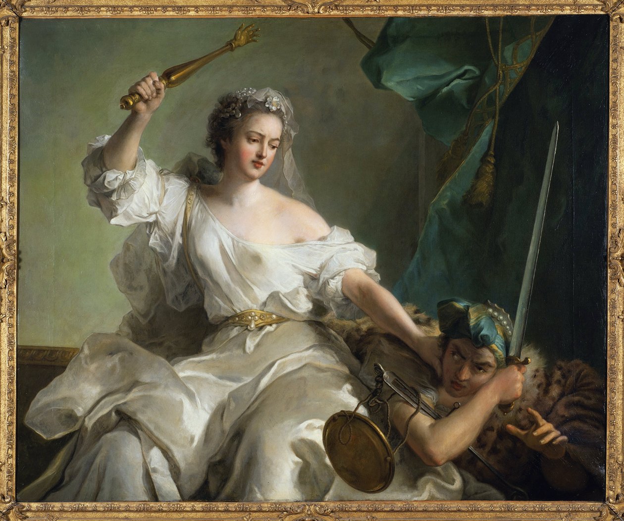 Allegory of Justice Combating Injustice by Jean Marc Nattier