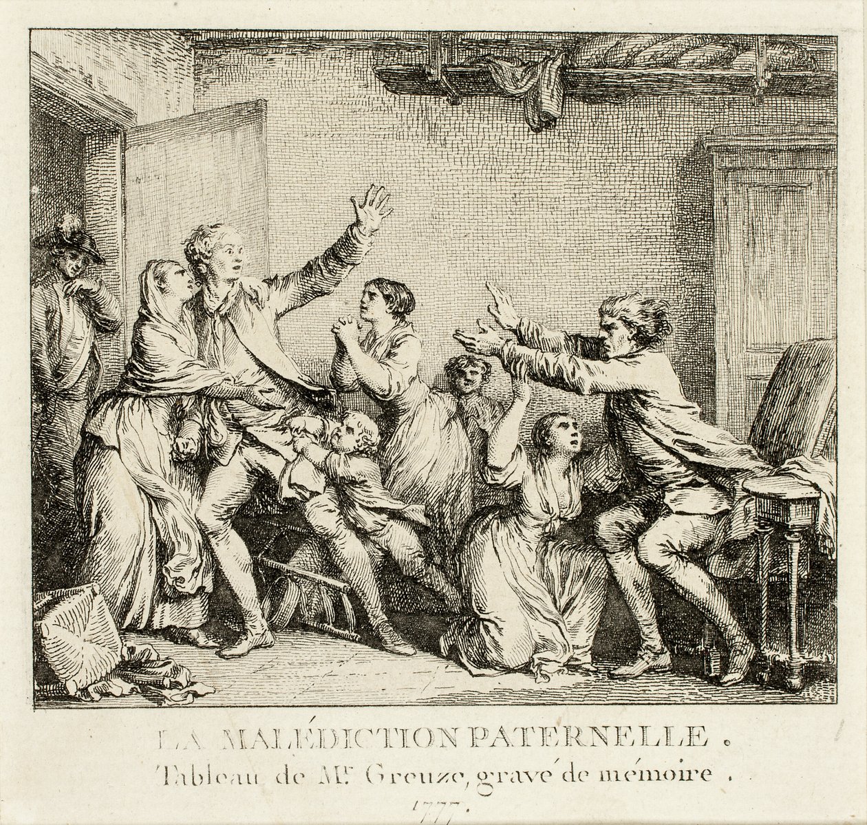 Paternal Curse by Jean Michel Moreau