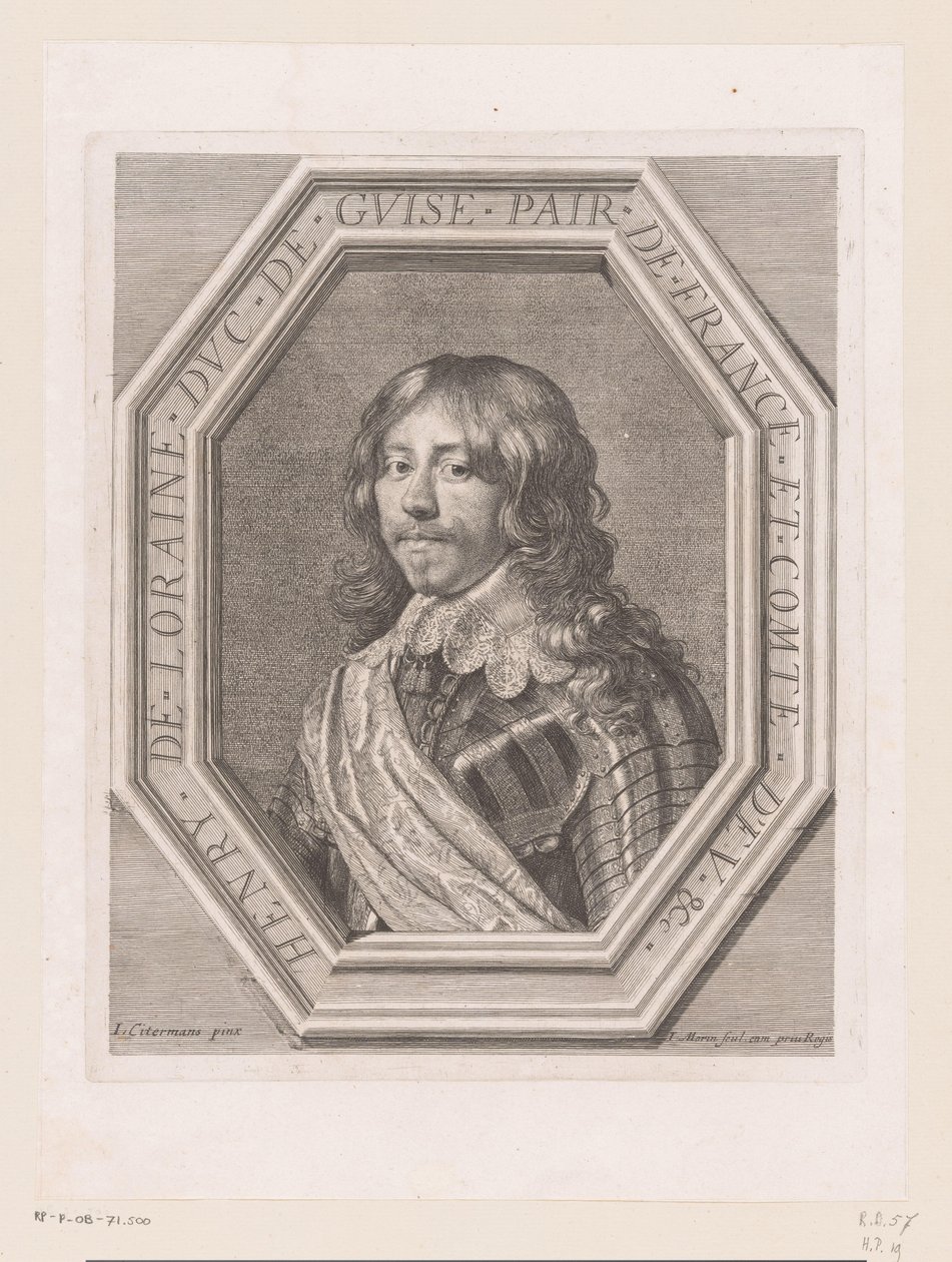 Portrait of Henry II of Lorraine, Duke of Guise by Jean Morin