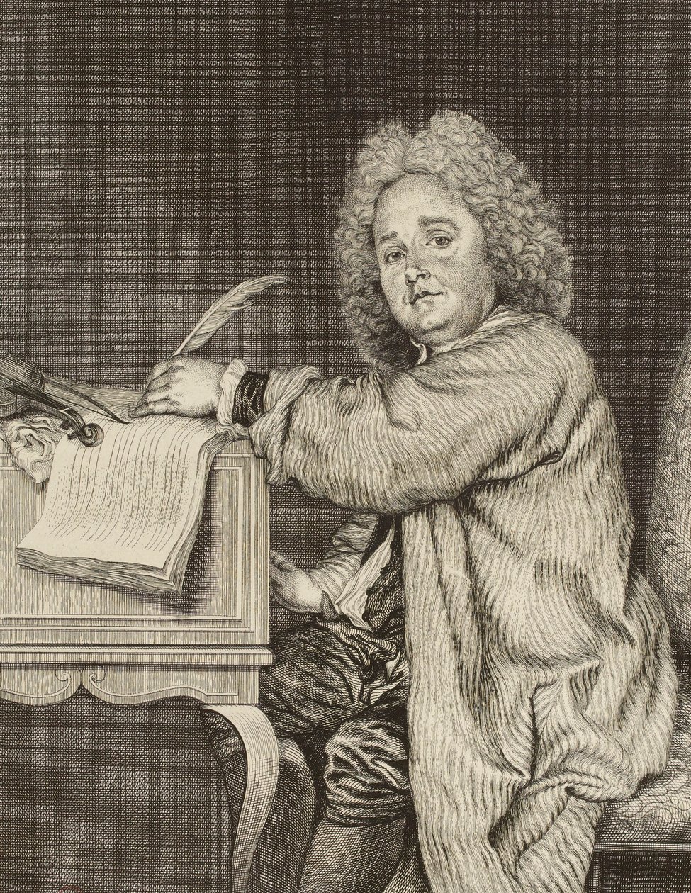 Portrait of the Composer Jean-Féry Rebel by Jean Moyreau