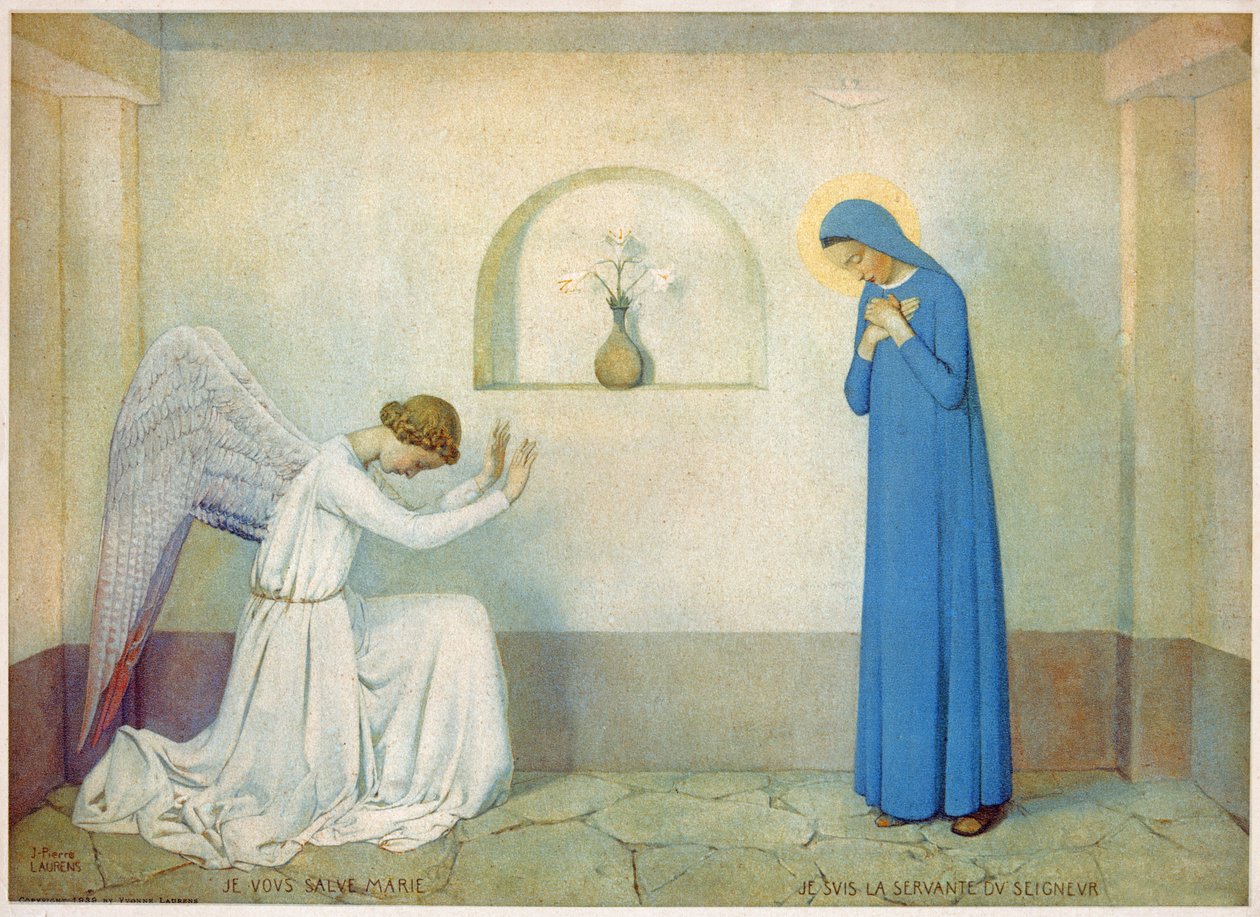 Annunciation to the Virgin (illustration) by Jean Paul Laurens