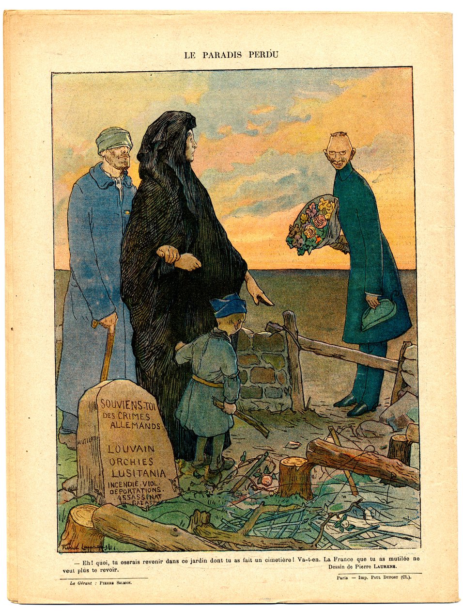 The Red Laughter, Satirical in Colours by Jean Paul Laurens