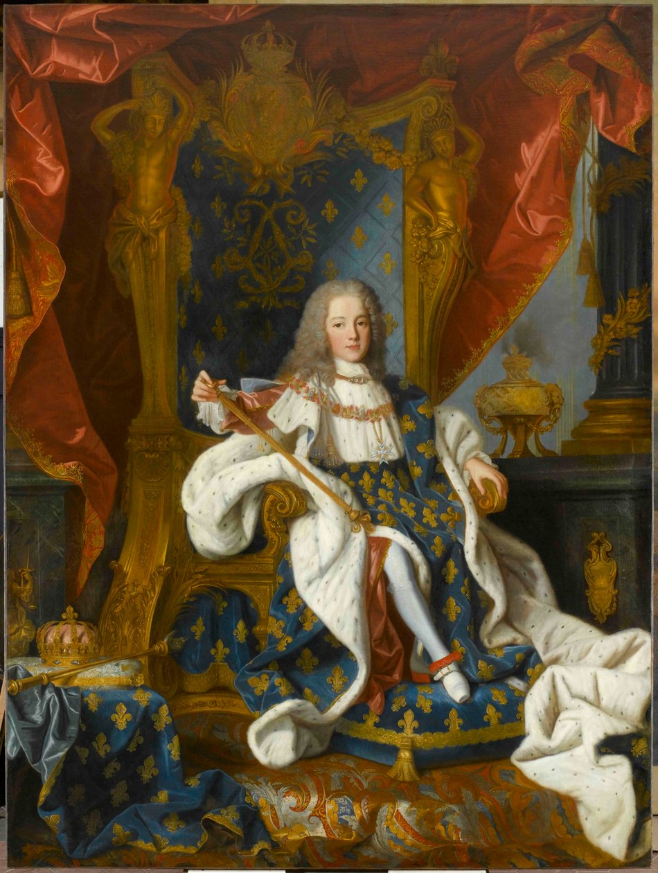 Portrait of Louis XV, king of France, at the age of 9 by Jean Ranc