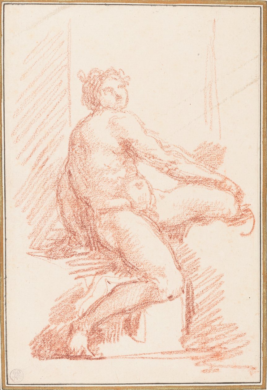 Ignudo from Sistine Chapel Ceiling by Jean Robert Ango