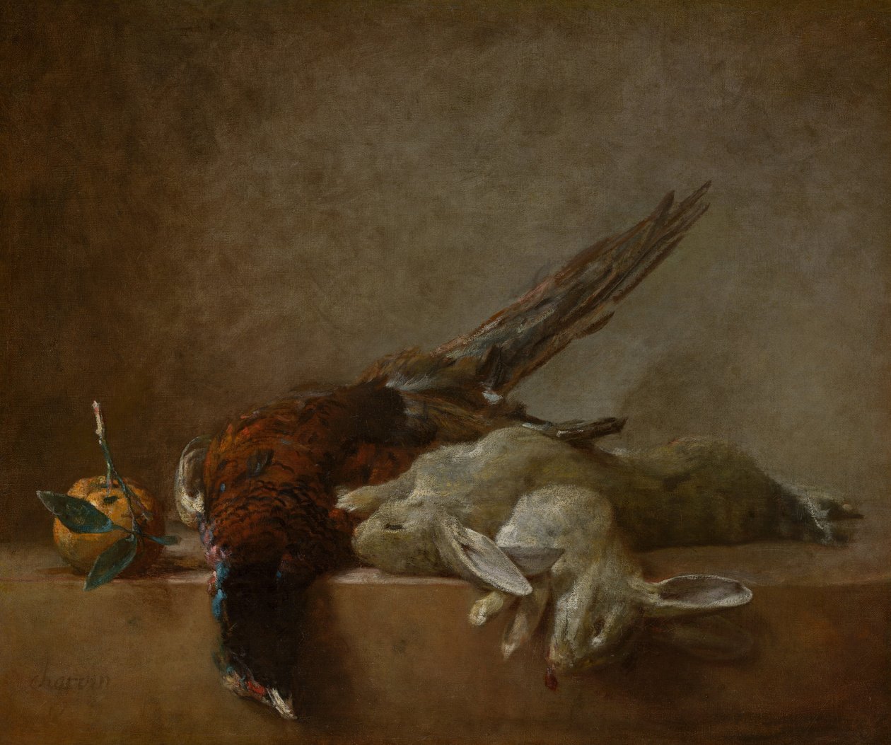 Still Life with Game by Jean-Baptiste Simeon Chardin