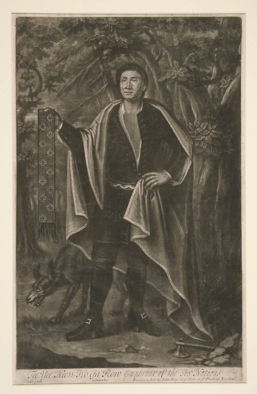 Tee Yee Neen Ho Ga Row, Emperour of the Six Nations by Jean Simon