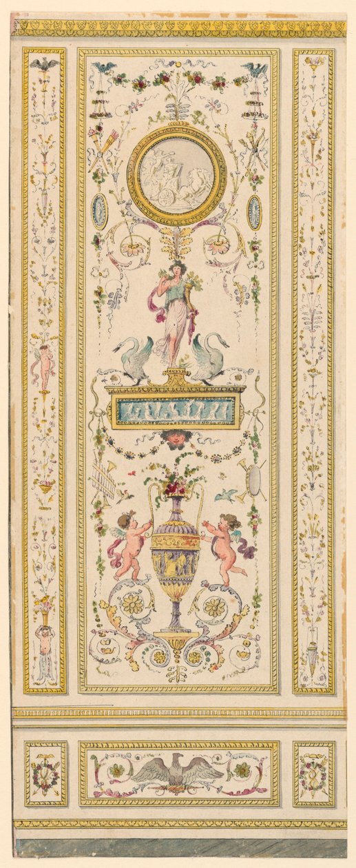 Ornamental Panel, 1775–1800 by Jean Simeon Rousseau