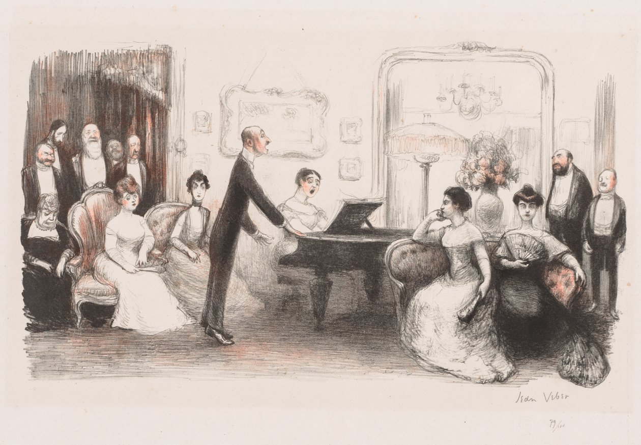 The Bourgeois Evening by Jean Veber
