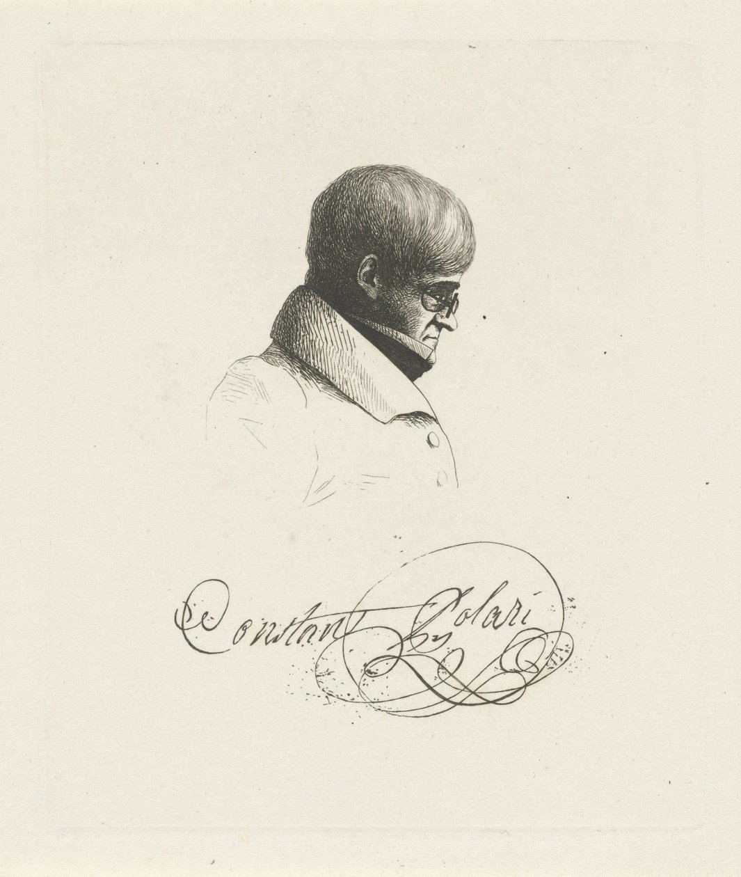 Portrait of Constant Polari by Jean Zacherie Mazel