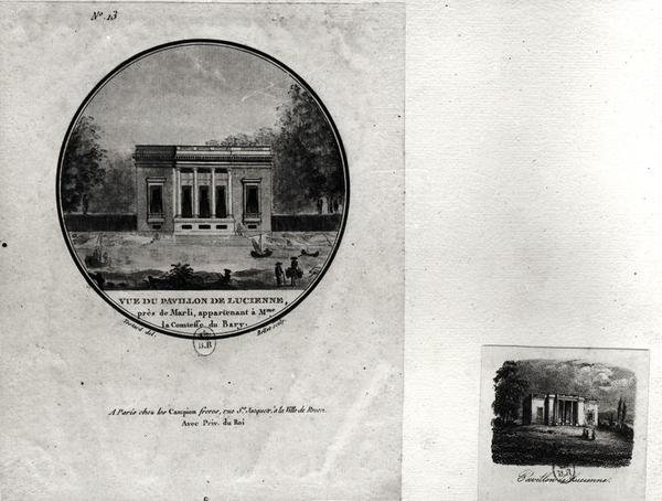 View of a Pavilion in Louveciennes Built by Claude-Nicolas Ledoux (1736-1806) for Madame du Barry by Jean Testard