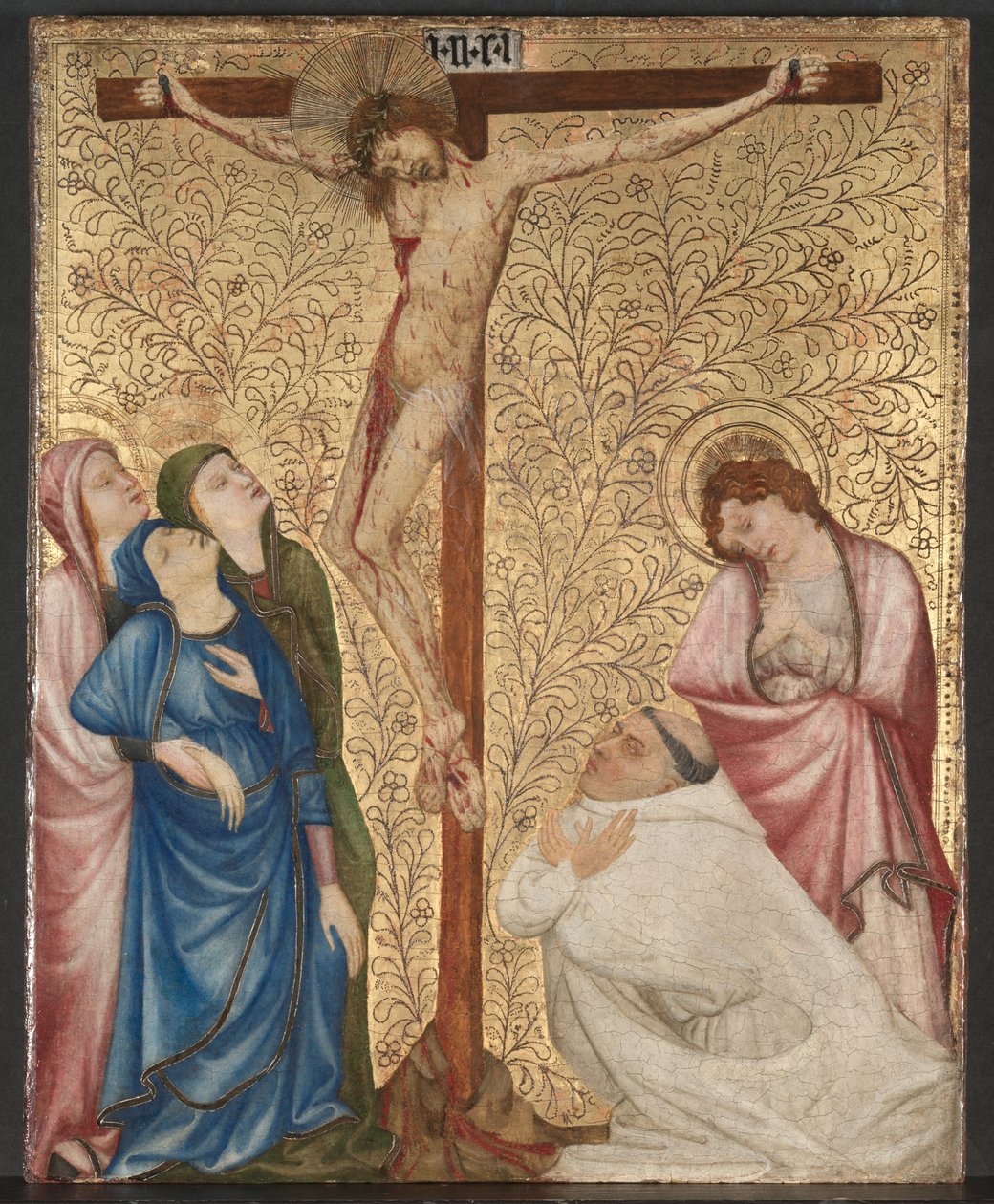 Calvary with a Carthusian Monk, c.1389-95 by Jean de Beaumetz