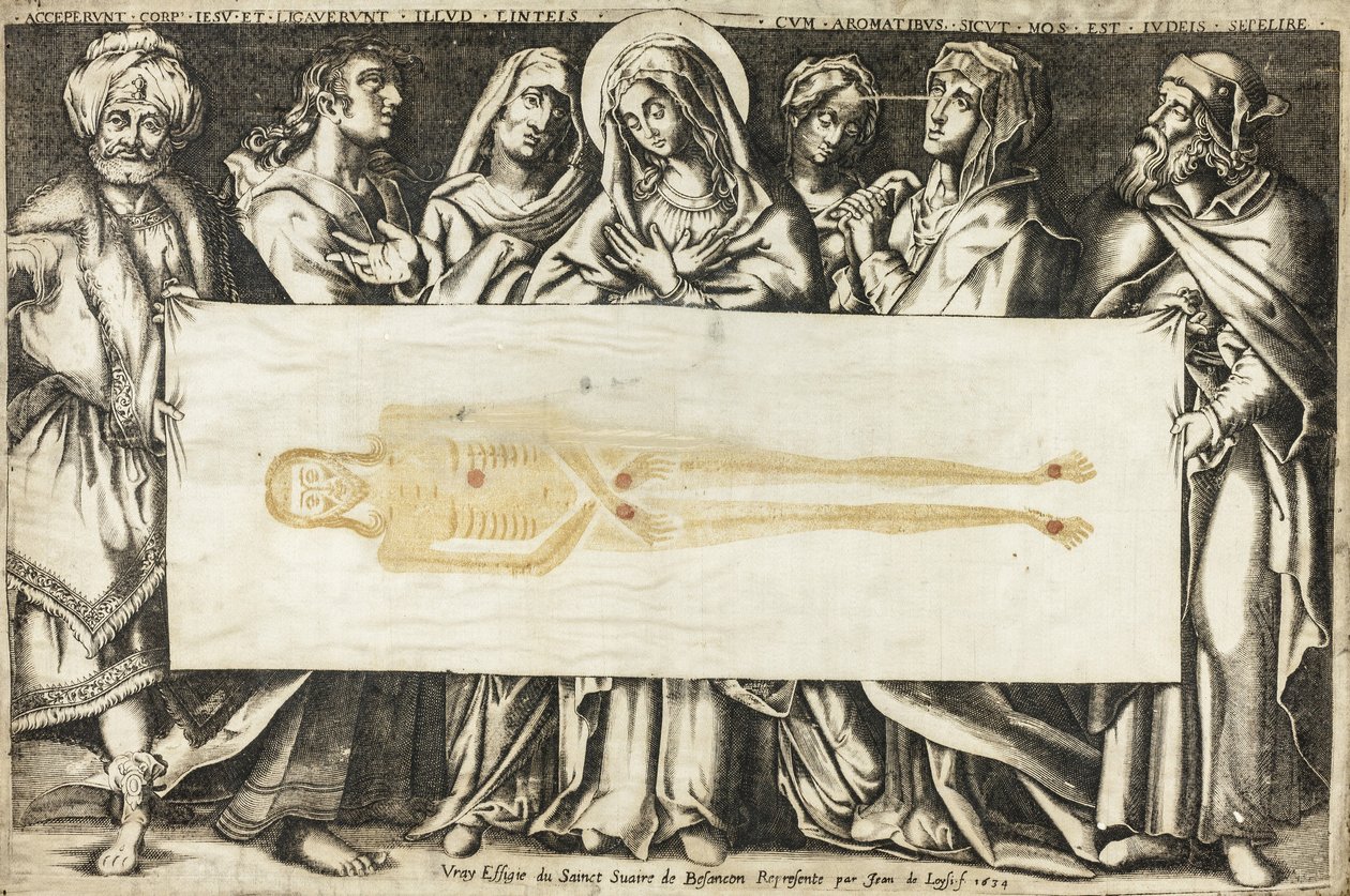 The Holy Shroud of Besançon, 1634 by Jean de Loisy
