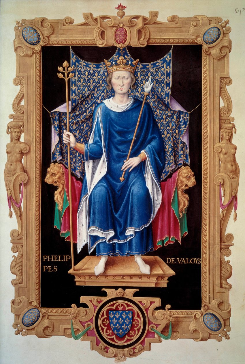 Portrait of King Philip VI of Valois by Jean du Tillet