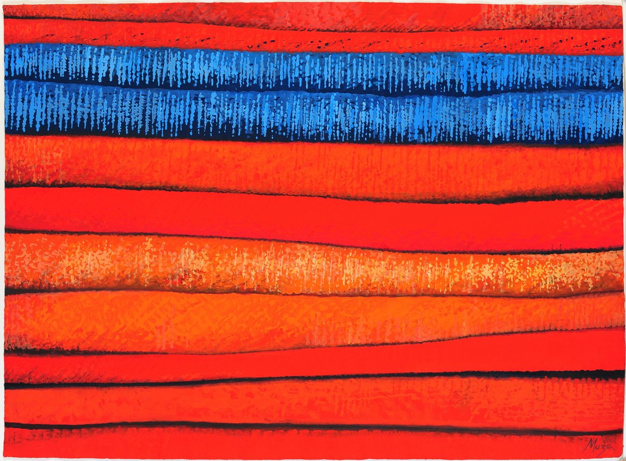 Moroccan Fabrics 3, 2013 by Jeanne Maze