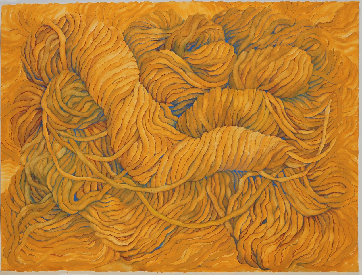 Wool Ochre Yellow, 2013 by Jeanne Maze