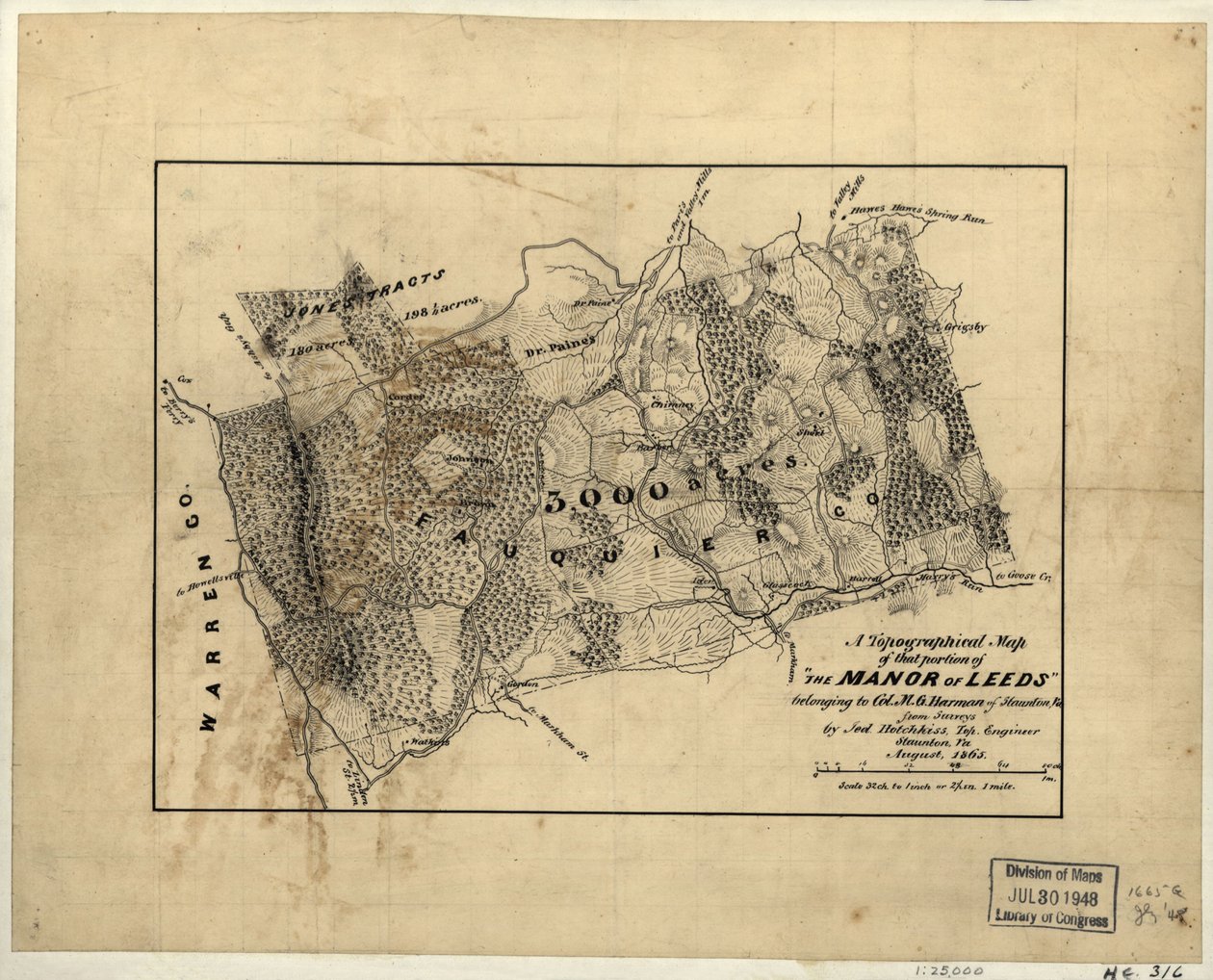A topographical map of that portion of 