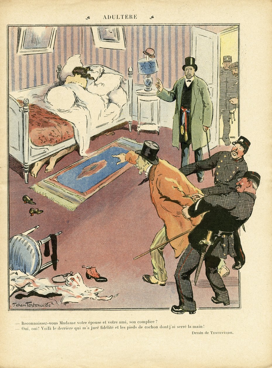 Illustration in Le Rire by Jehan Testevuide