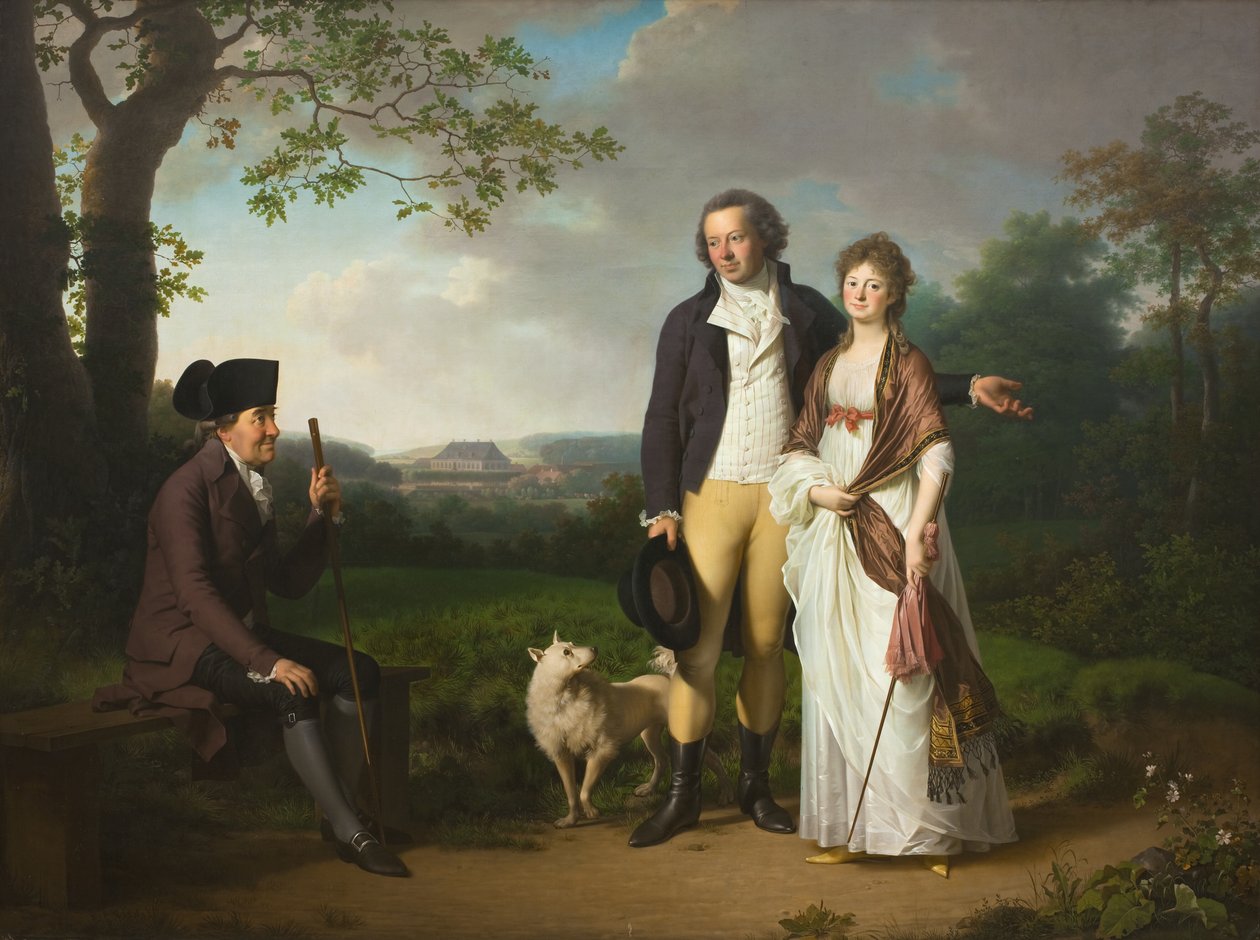 Niels Ryberg with his Son Johan Christian and his Daughter-in-Law ...