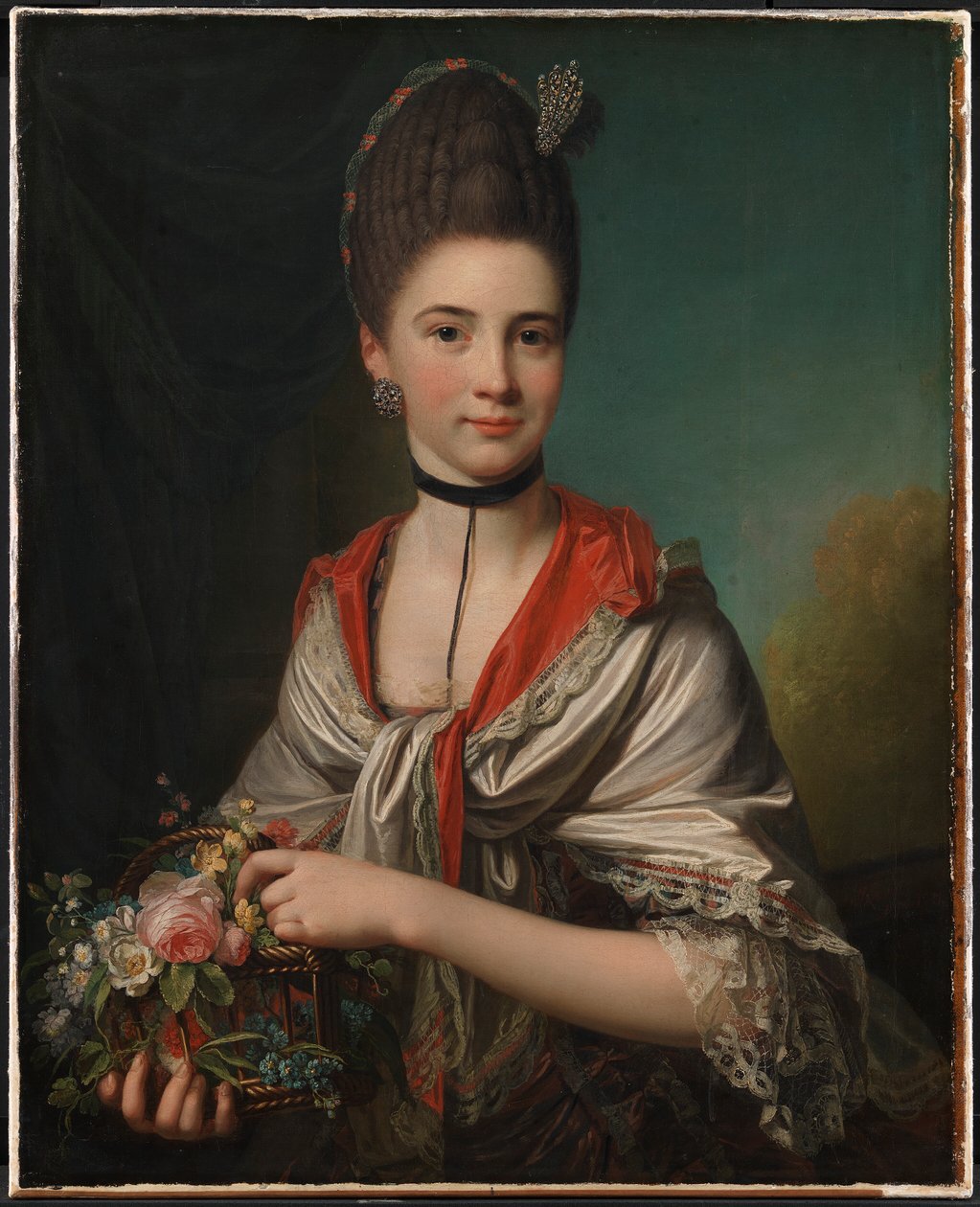 Portrait of Anna Elisabeth Battier, née Storp by Jens Juel