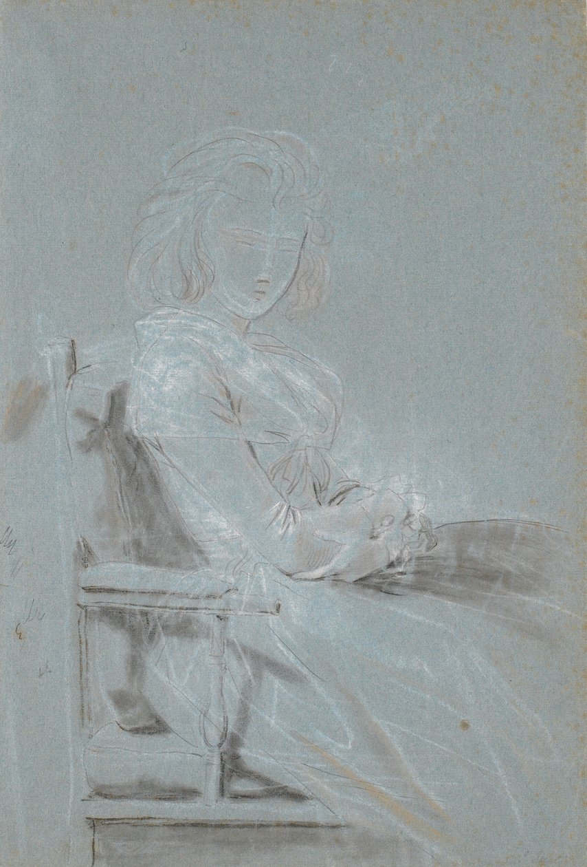 Study for the Portrait of Ulrike Elenora Wedel Jarlsberg, née Brockdorff by Jens Juel