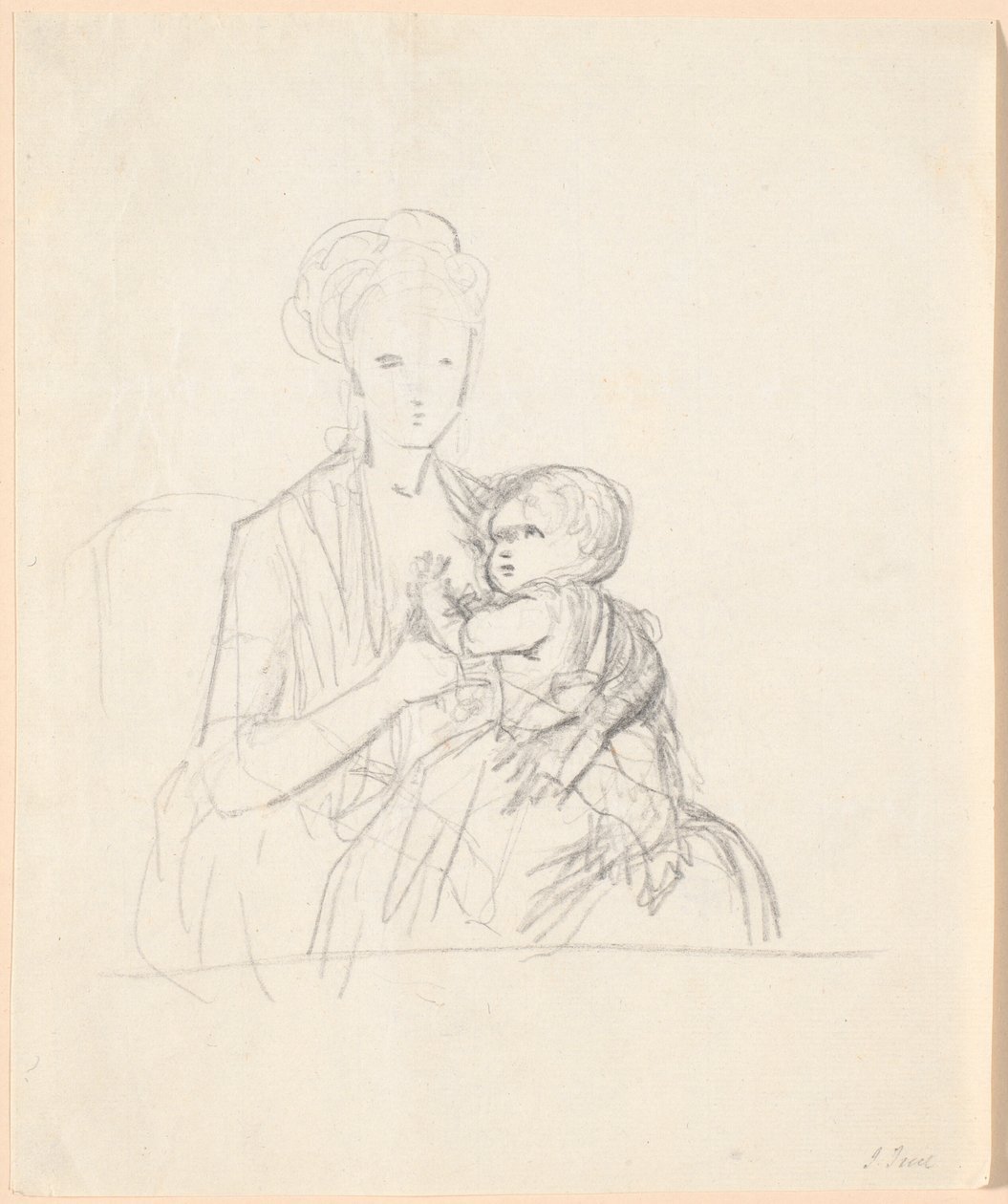 Draft for the Portrait of Countess Sophie Magdalene Raben, Born von ...