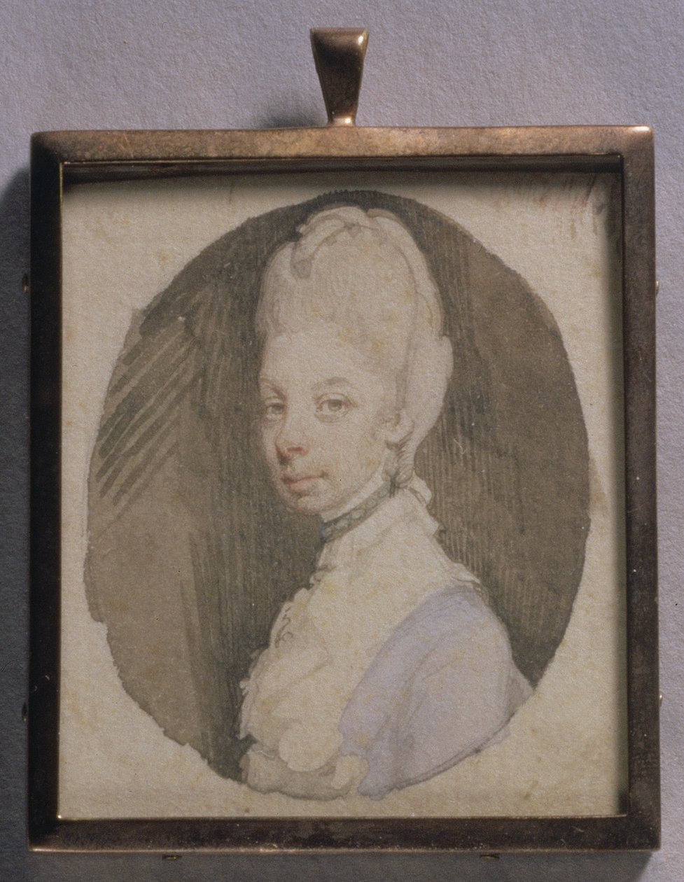 Portrait Miniature of Queen Charlotte by Jeremiah Meyer