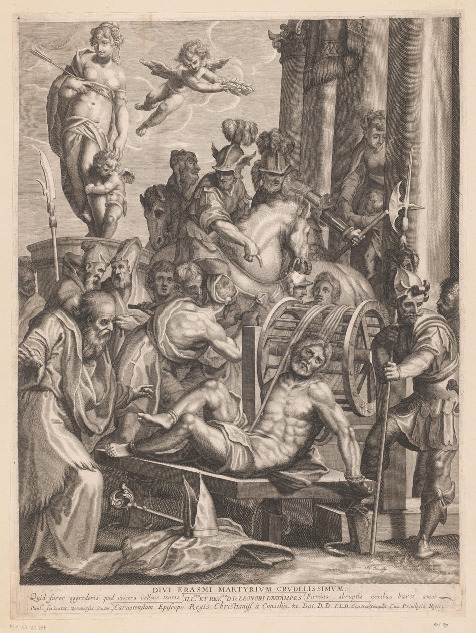 Martyrdom of St. Erasmus (Divi Erasmi Martyrium Crudelissimum) by Jerôme David