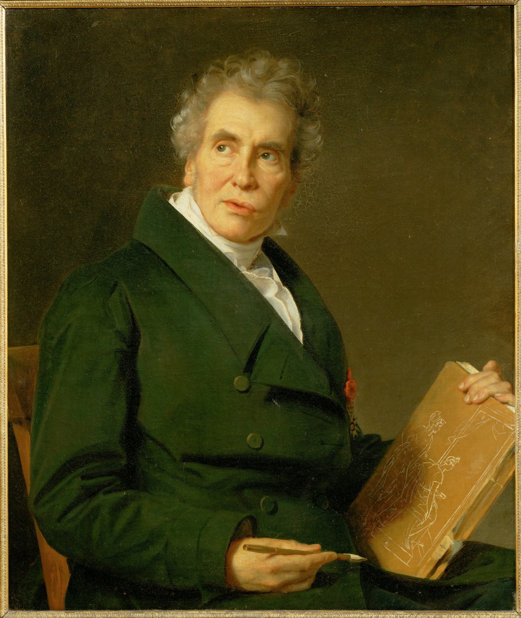 Portrait of the Painter Jacques Louis David by Jérôme Martin Langlois