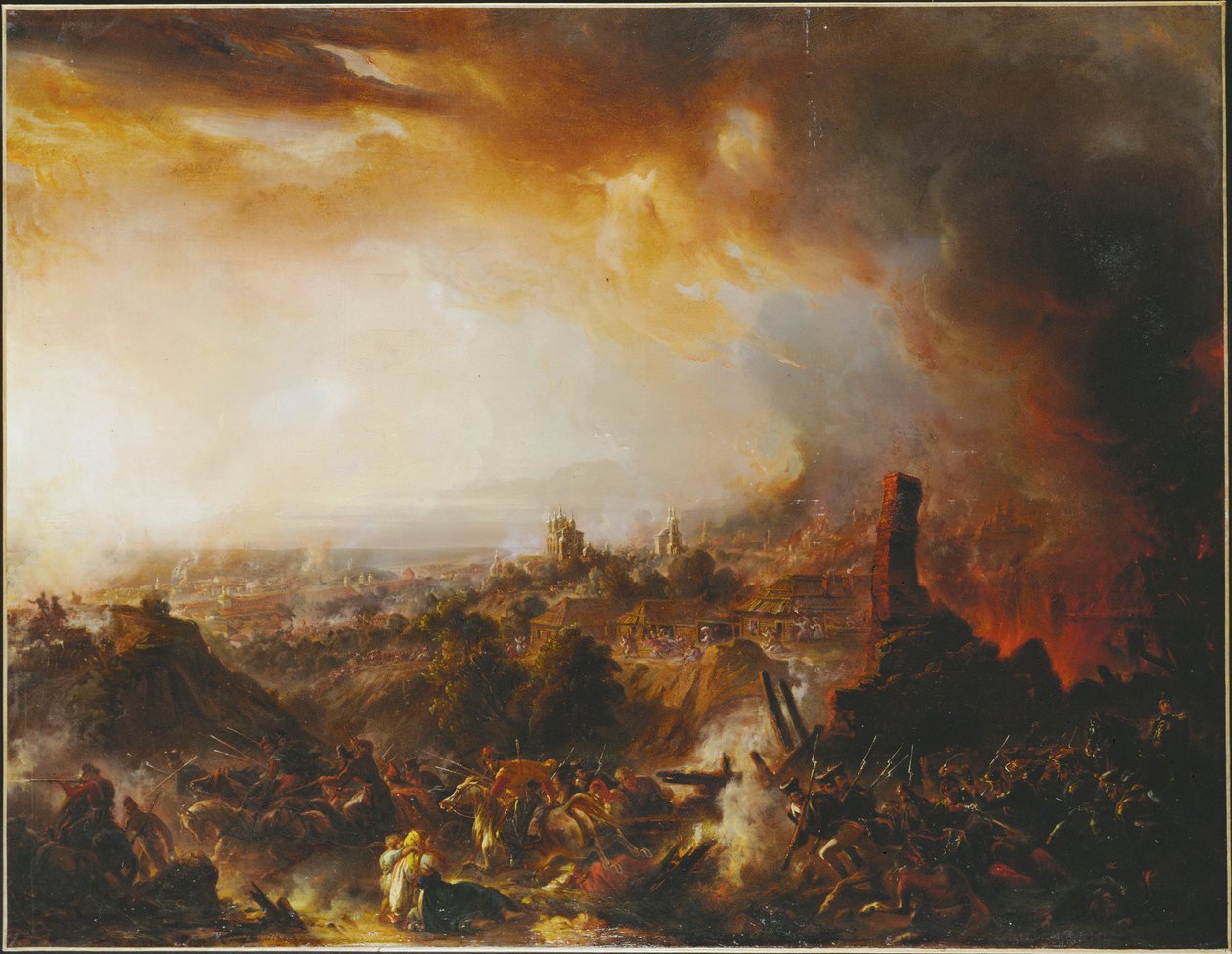 The Burning of Moscow by Jérôme Martin Langlois