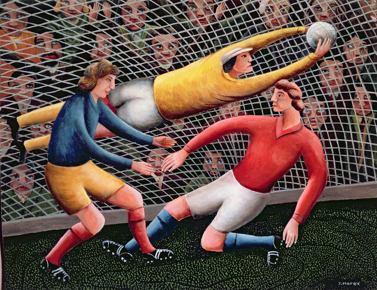 It's a Great Save by Jerzy Marek: Premium art reproduction