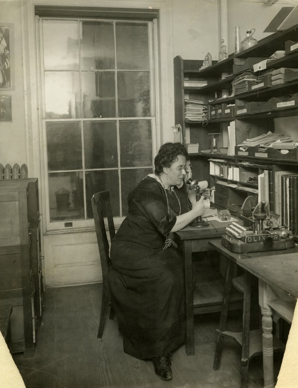Beals in her studio, c.1912-18 by Jessie Tarbox Beals
