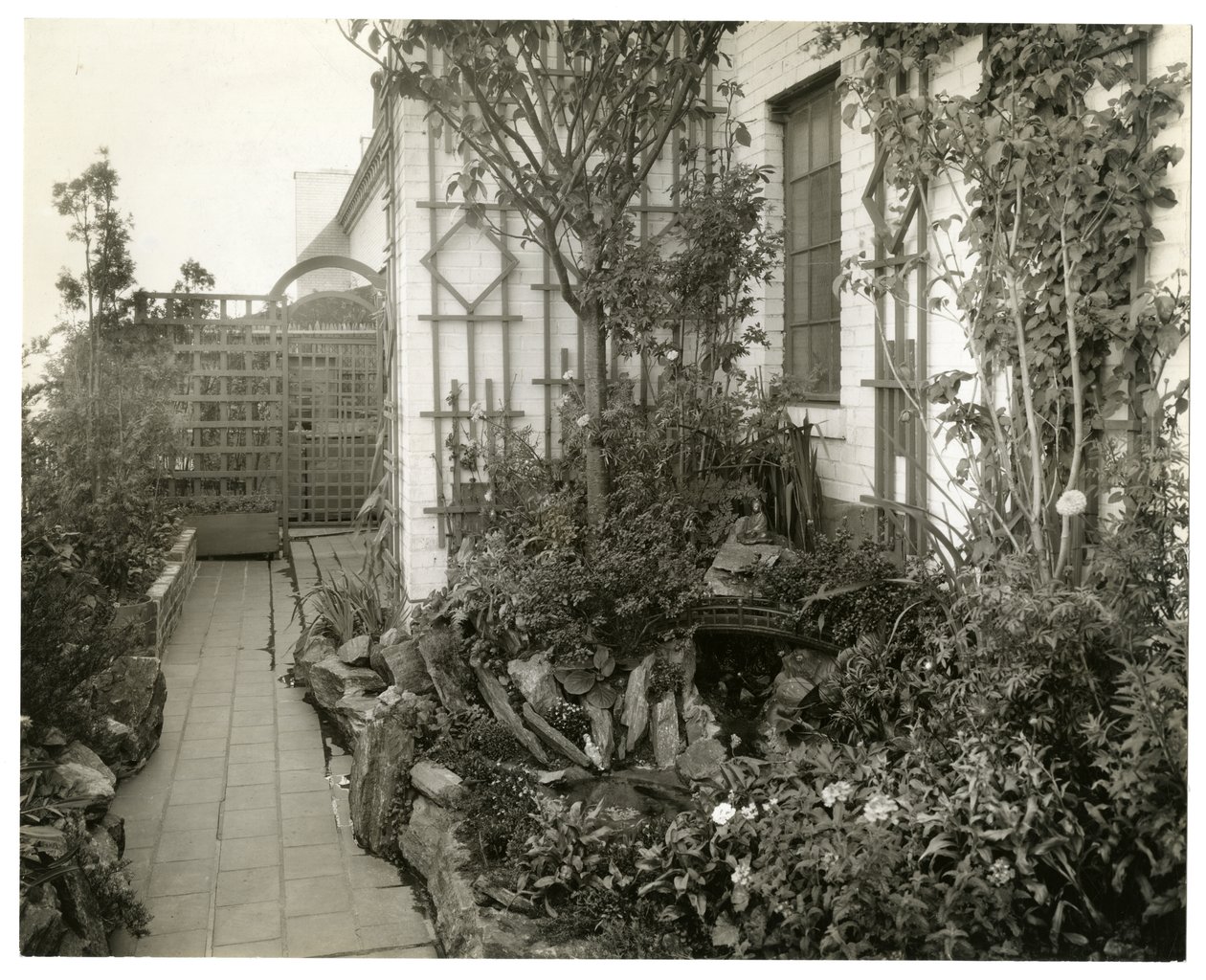 Garden of Mrs Regina Jais, c.1936-37 by Jessie Tarbox Beals