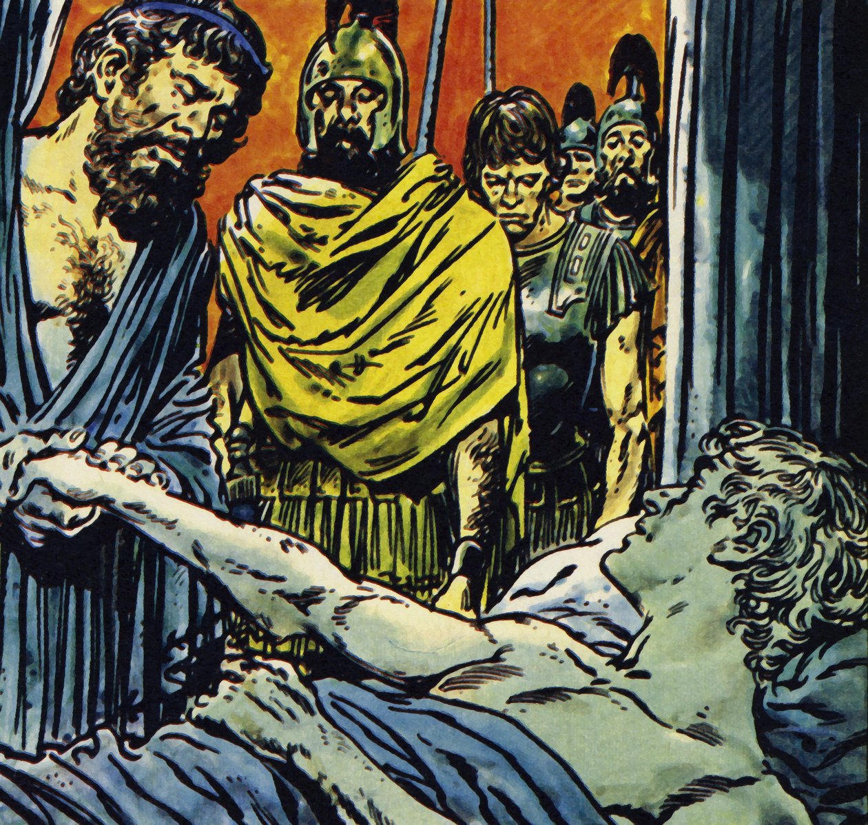 Alexander died of a fever in 323, aged 32 by Jesus Blasco