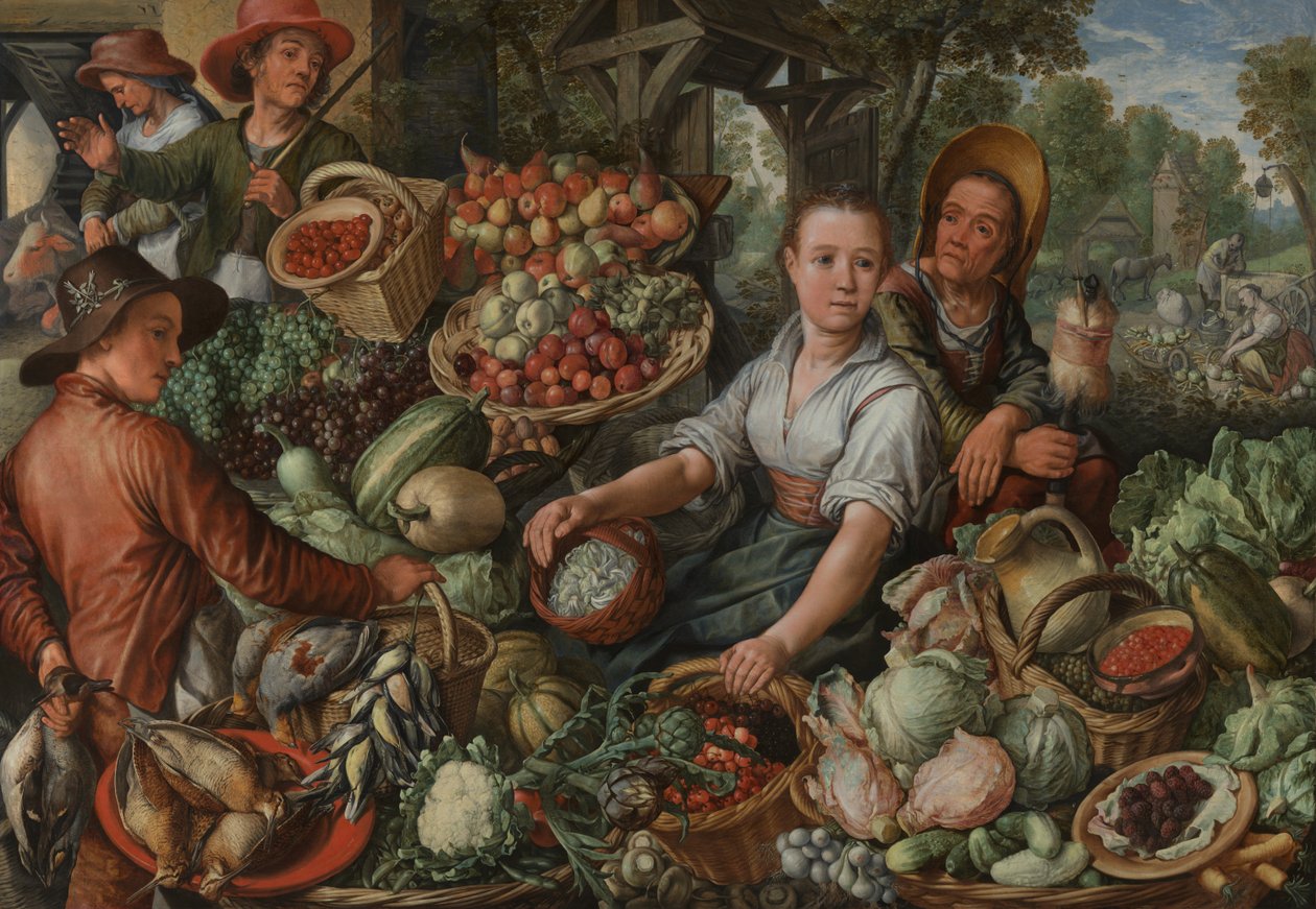 Vegetable Market by Joachim Beuckelaer or Bueckelaer