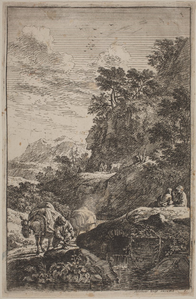 Landscapes in the Manner of Salvator Rosa by Joachim Franz Beich