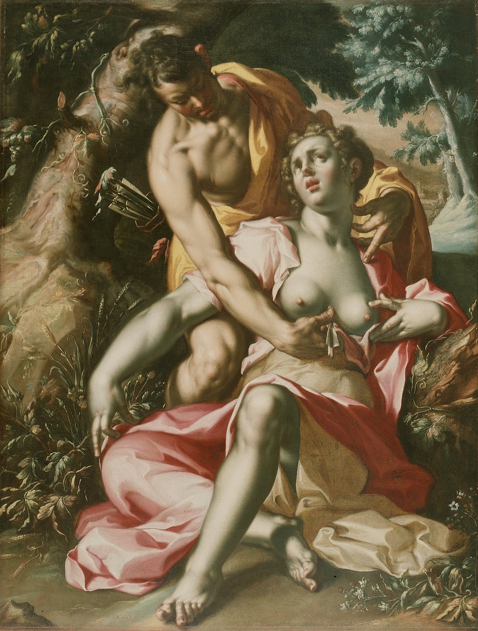 Cephalus and Procris (The Death of Procris), c.1595–1600 by Joachim Wtewael or Utewael or Wyewael