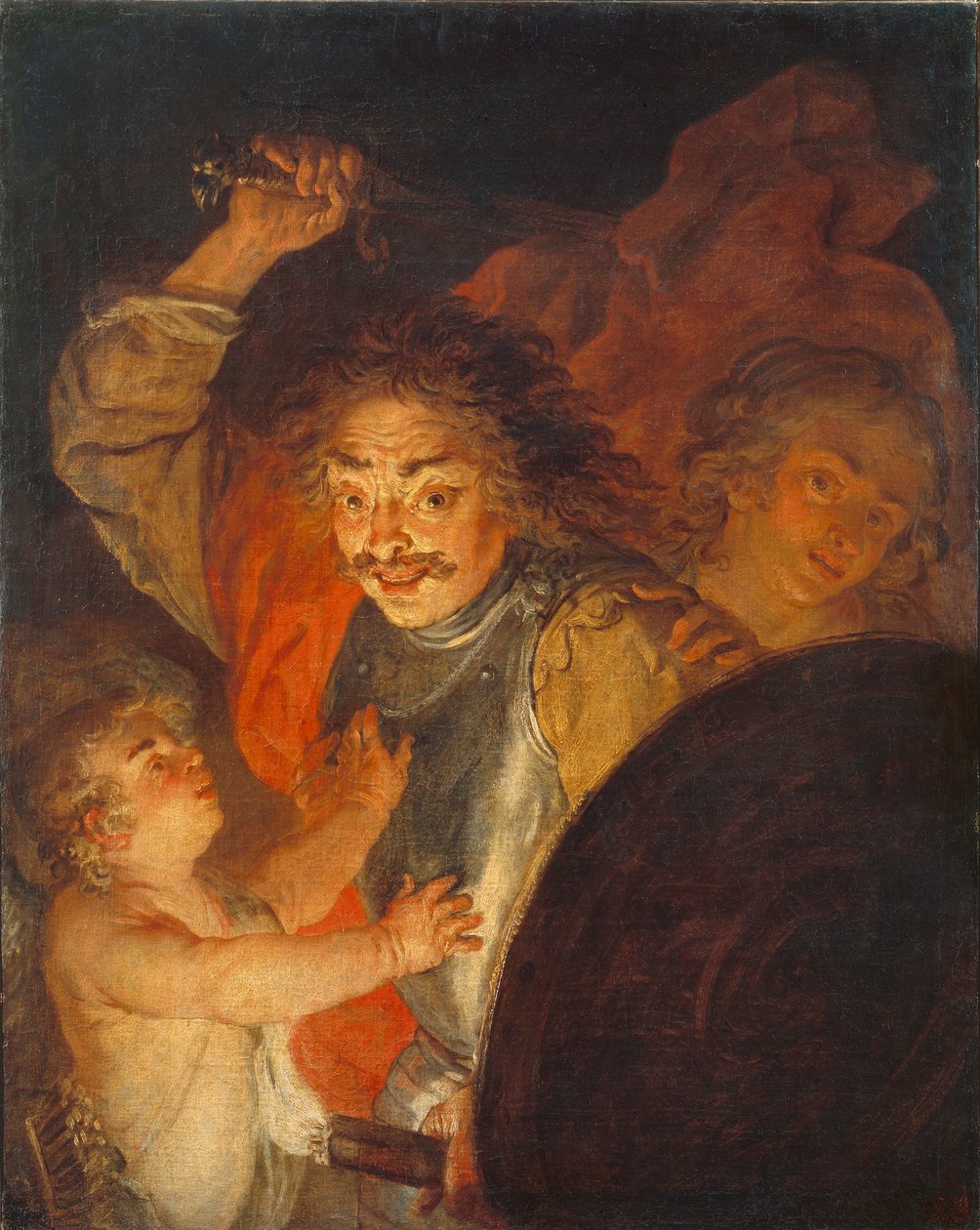 Mars, Venus and Cupid Allegory of Anger, c.1630 by Joachim von Sandrart