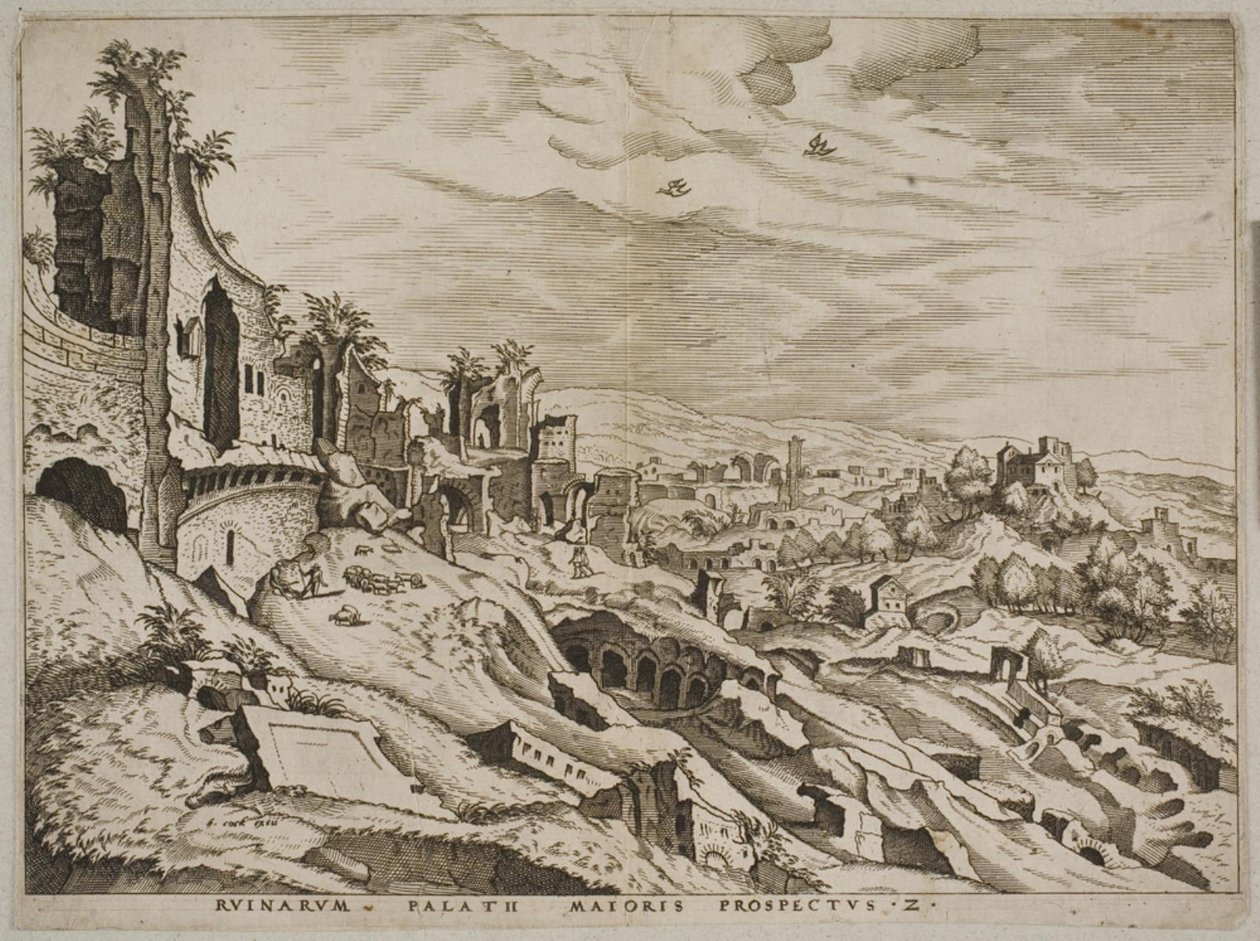 Second View of the Ruins on the Palatine Hill by Joannes van Doetecum I