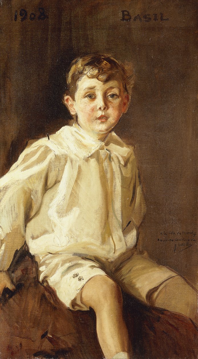 A Portrait of Basil Mundy by Joaquín Sorolla