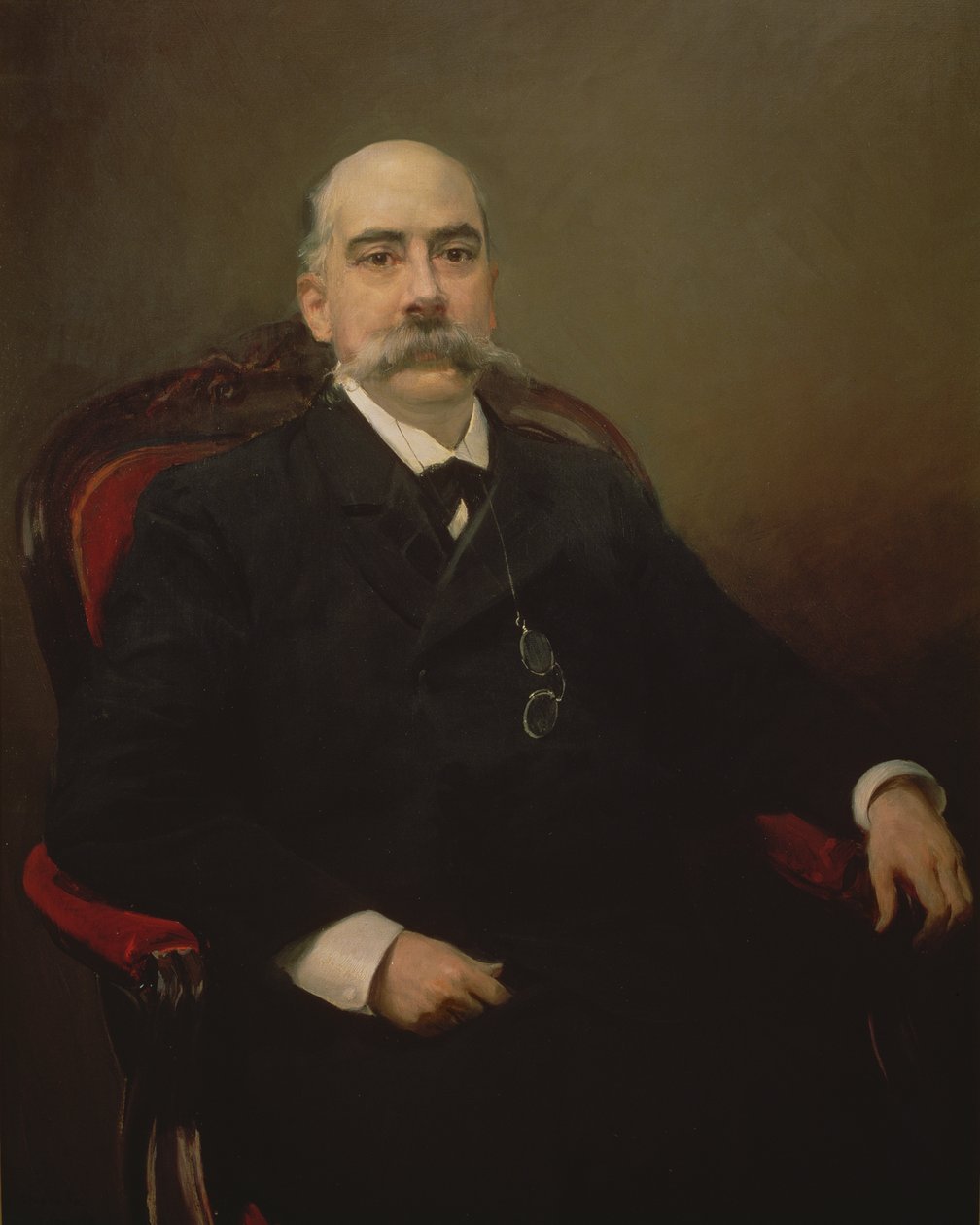 Portrait of Emilio Castelar y Ripoll, Spanish Statesman, Orator and Writer by Joaquin Sorolla y Bastida