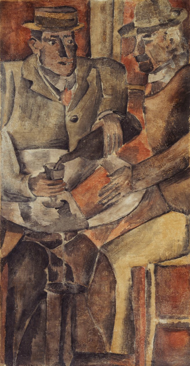 Cafe Gathering, c.1926 by Joaquín Torres García