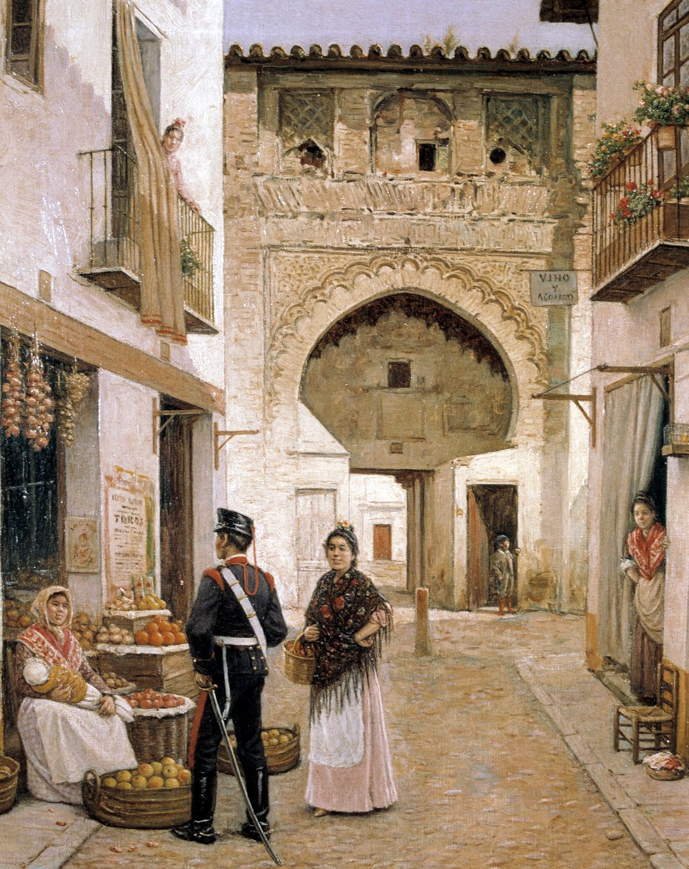 Greengrocer in Granada, 19th Century by Joaquin Turina Arenal