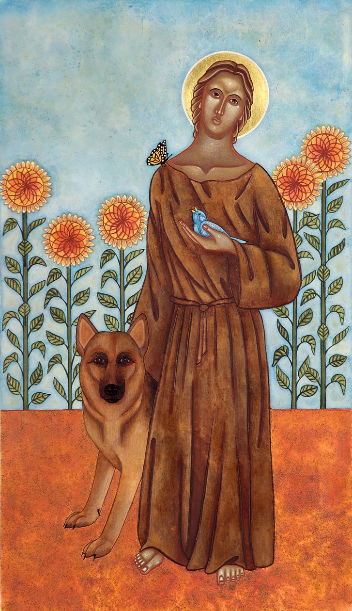 Saint Francis and the Wolf of Gubbio by Jodi Simmons
