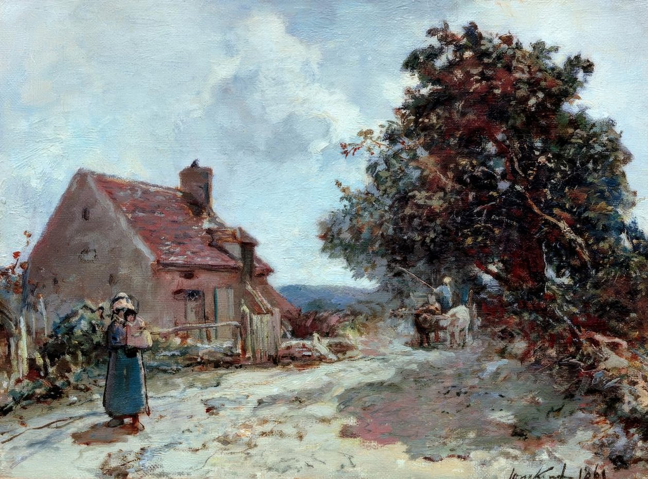 Around Nevers by Johan-Barthold Jongkind